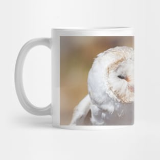 Head Of White Barn Owl Mug